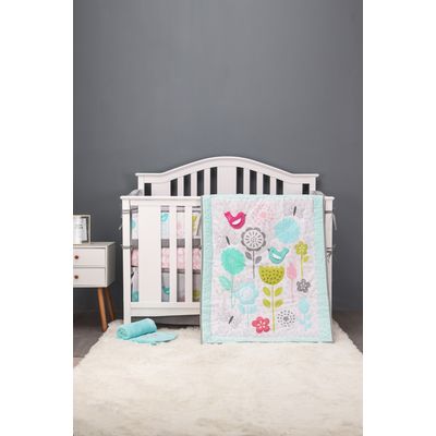 Imagen 2 del producto SET ROPA DE CUNA 100 ALGODON SWEET BIRDS