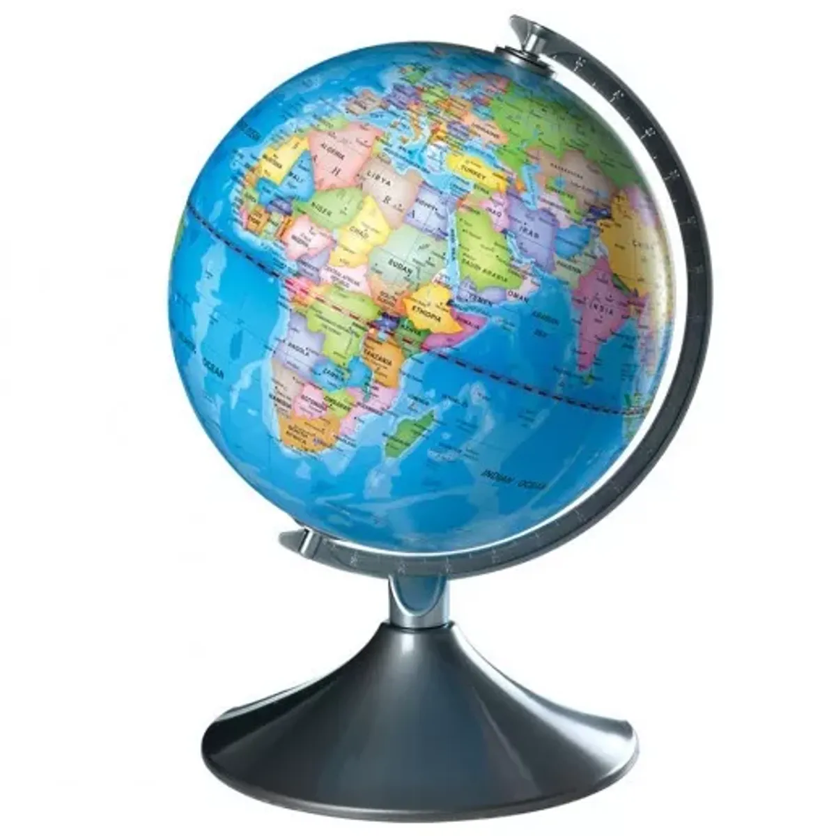 GENERICO - Globo Terraqueo En Español Giratorio Con Base Grande