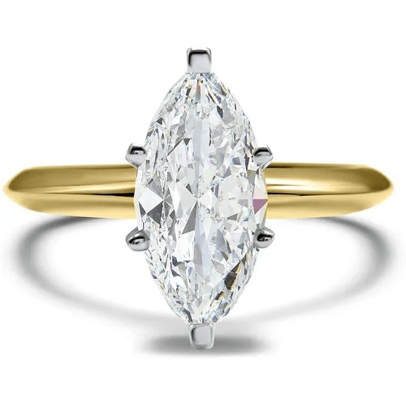 LUXURYJOYAS - Oferta Anillo Oro Amarillo 18k Con Diamante Exclusivo
