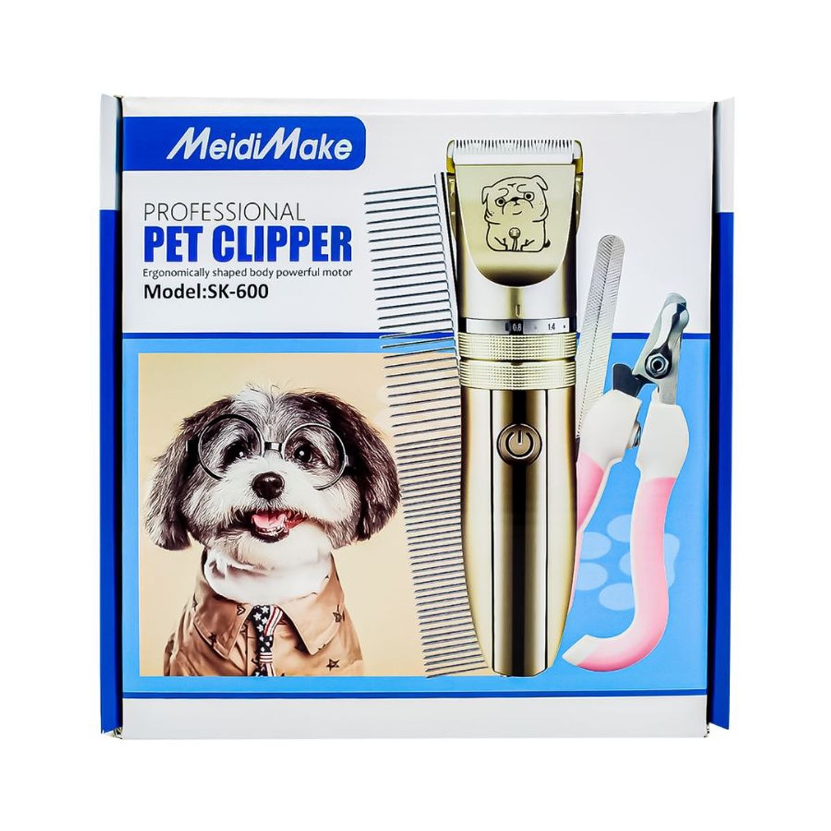 GENERICO - Maquina de Cortar Pelo Mascotas Recargable