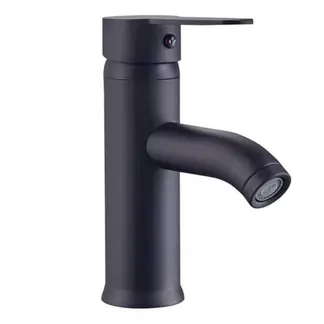 MODERN SPACE - Llave Monomando Para Lavamanos Negra