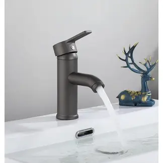 MODERN SPACE - Llave Monomando Para Lavamanos Gris