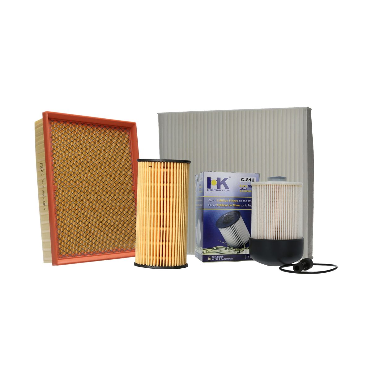 GENERICO - Filtros Aceite+aire+petróleo+polen Renault Alaskan 2.3 17/22