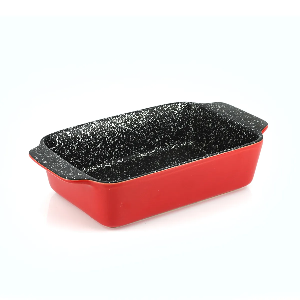 FANTUZZI - Fuente de cerámica para horno rojo Trento 24,5 x 4,55 x 5 cm Fantuzzi