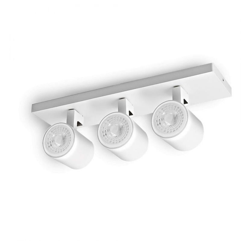 MEGABRIGHT - Barra Sobrepuesta Triple GU-10 Blanco Mate P3