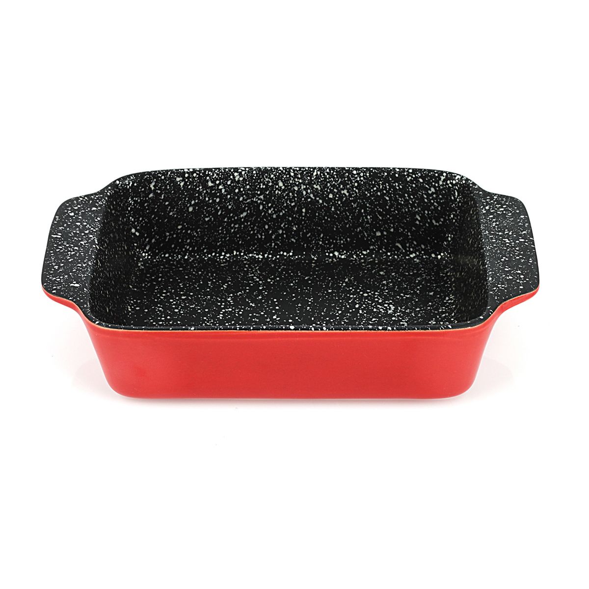 FANTUZZI - Fuente de cerámica para horno rojo Trento 38 x 21,5 x 7,5 cm Fantuzzi