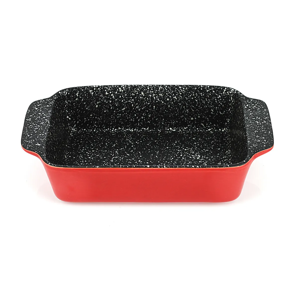 FANTUZZI - Fuente de cerámica para horno rojo Trento 38 x 21,5 x 7,5 cm Fantuzzi