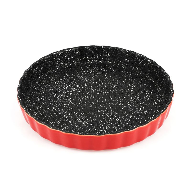 FANTUZZI - Fuente redonda cerámica para horno roja  1,3 L Trento Fantuzzi
