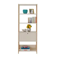 RODLER - Estante Alfa Beige y Café Oscuro