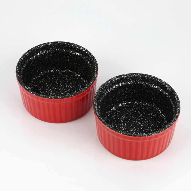 FANTUZZI - Set de 2 Ramekines Cerámica con Antiadherente Trento Fantuzzi