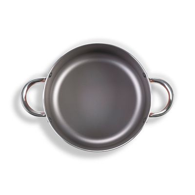 Imagen 2 del producto CACEROLA CON TAPA ALUMINIO Ø20CM 270L Y 2.5MM ESPESOR