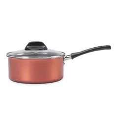 BRINOX - OLLA CON TAPA DE ALUMINIO Y PRO-FLON LINEA CLOVE Ø16CM 1,30L