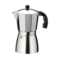 FANTUZZI - Cafetera Express Aluminio 12 Tazas Luna