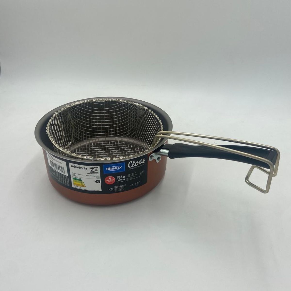 BRINOX - Olla Freidora Con Cestillo Aluminio Brinox Clove 20cm 265L