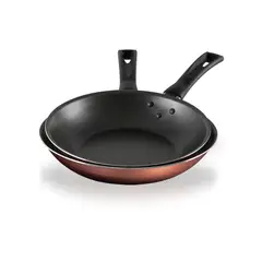 BRINOX - JUEGO DE 2 SARTENES EN ALUMINIO CLOVE Ø20 Y Ø16 CMS Y 1.2MM