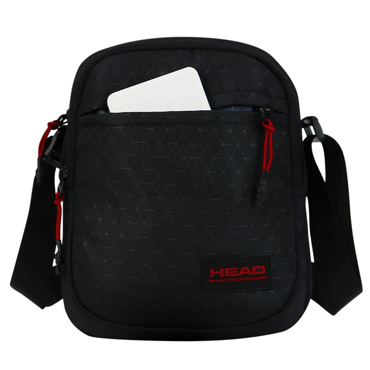 HEAD - Bolso Cruzado Magnus 4 Rombos Negro Head