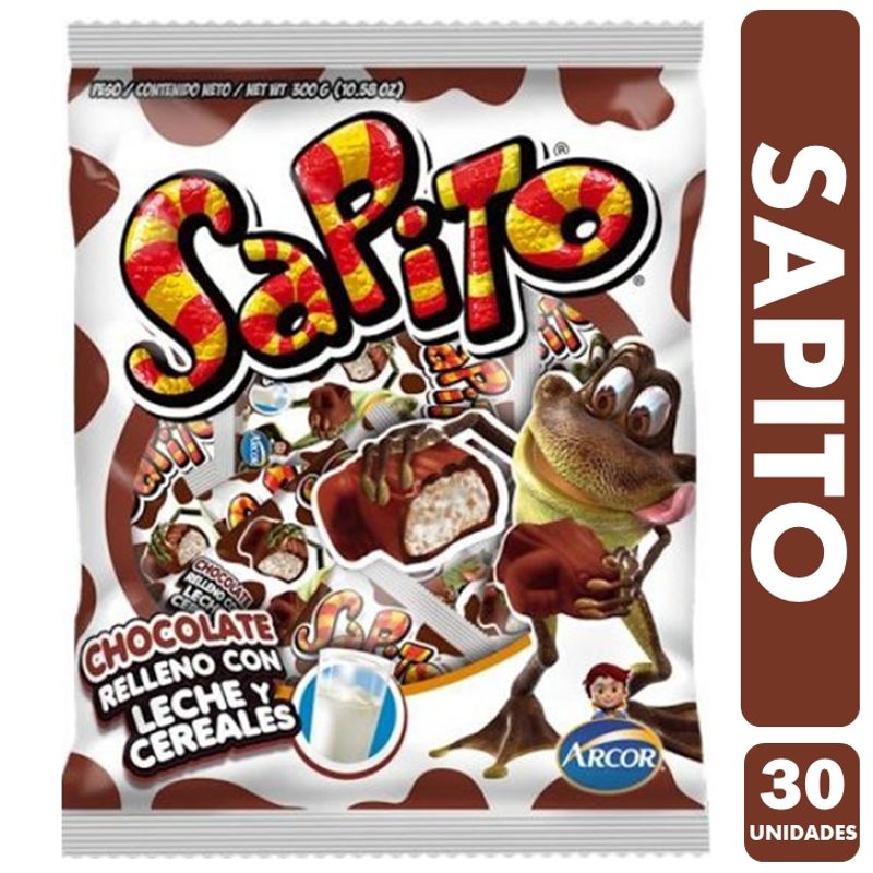 ARCOR - Sapito - Chocolate Relleno de Arcor (Bolsa Con 30 Unidades)