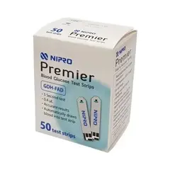 NIPRO - Tiras Reactivas Glucosa Glucómetro Premiere 50 Und