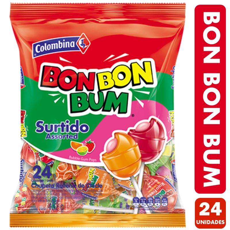 COLOMBINA - Bon Bon Bum Sabores Surtidos (Bolsa Con 24 Coyacs)