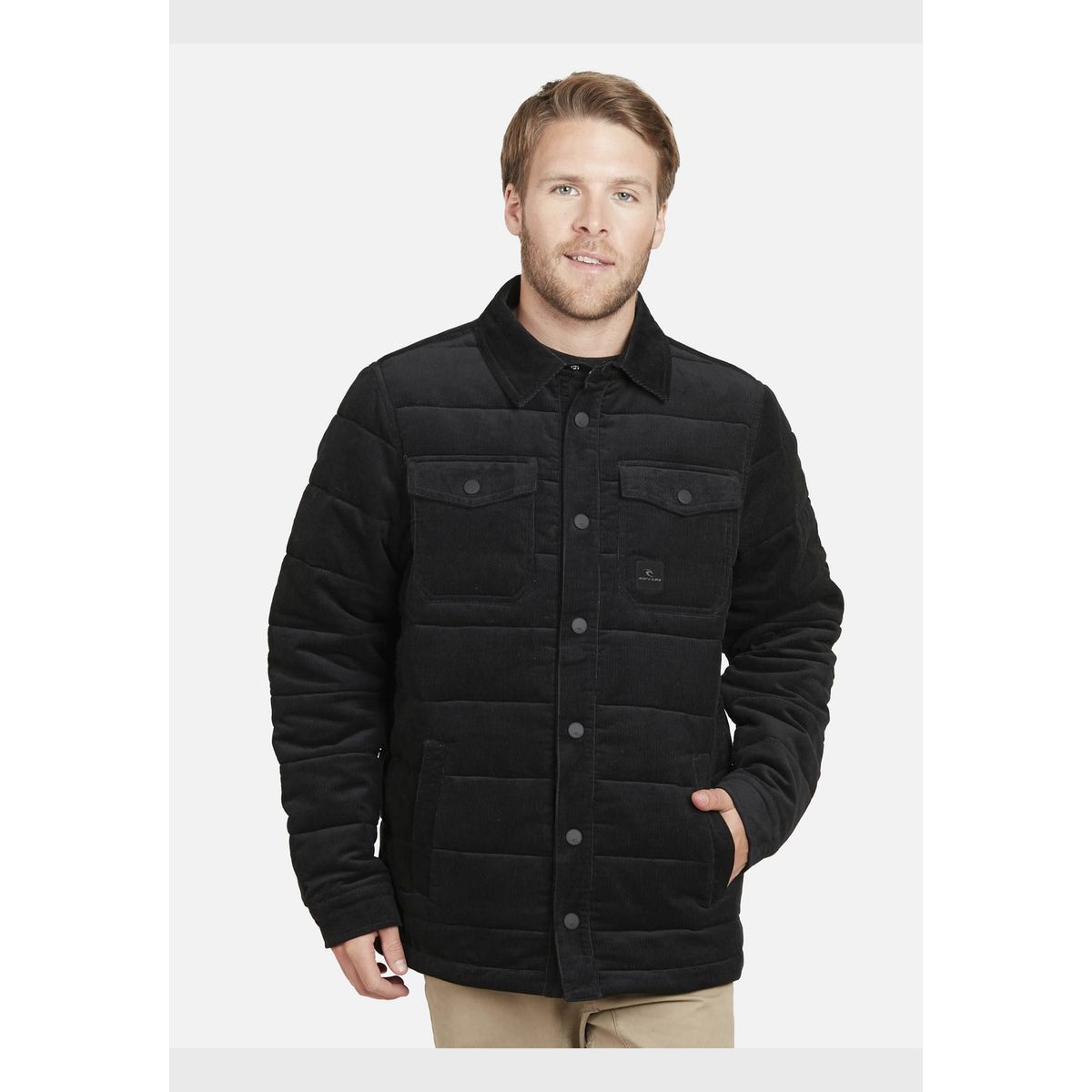 RIP CURL - Casaca CORDUROY SHIRT Hombre Negro Rip Curl