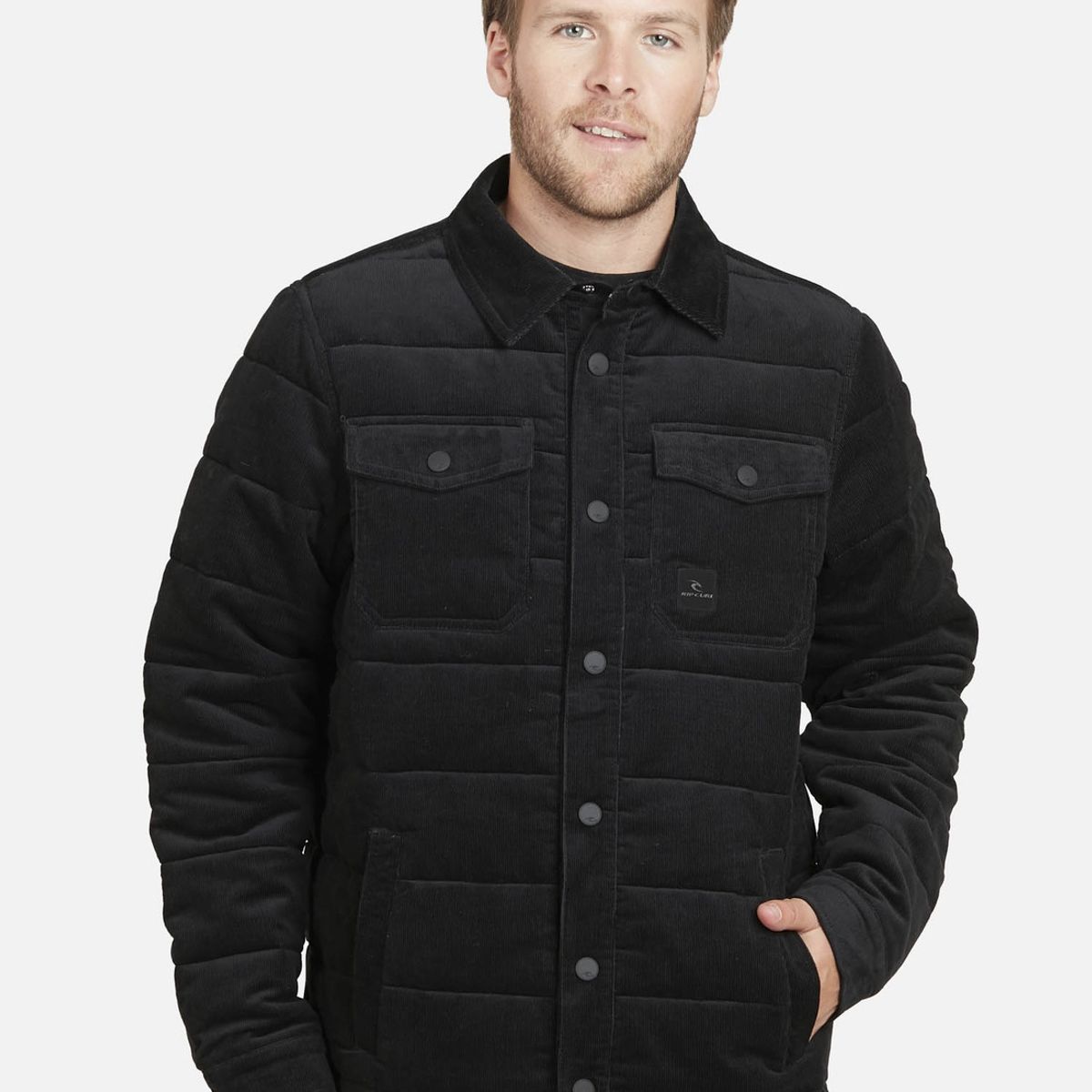 RIP CURL - Casaca CORDUROY SHIRT Hombre Negro Rip Curl