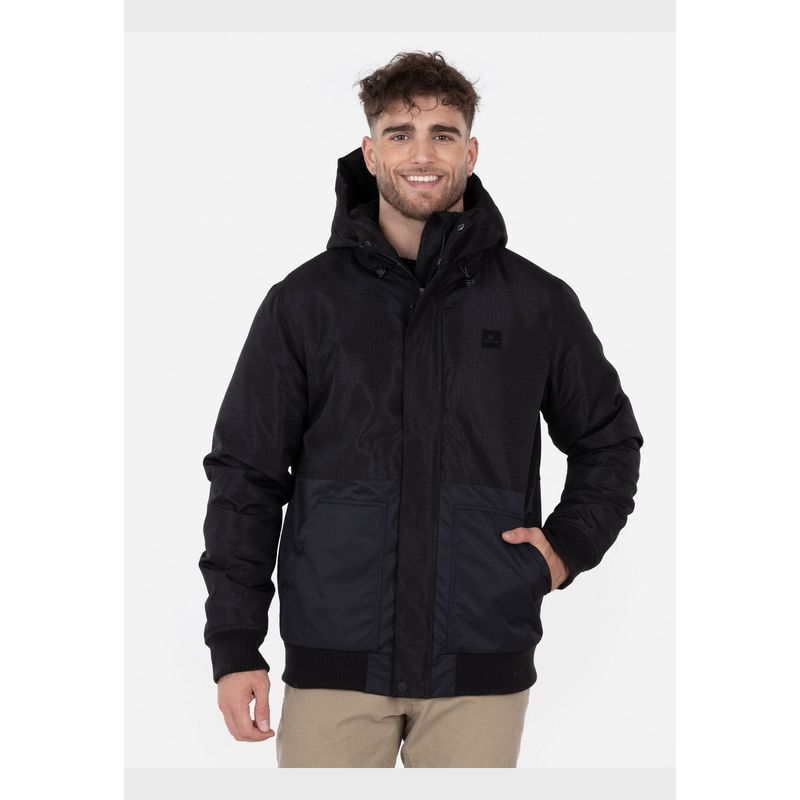 RIP CURL - Casaca KANGAROO RIB Hombre Negro Rip Curl