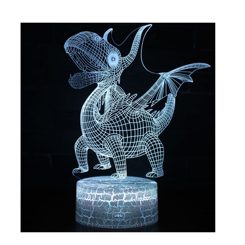 DBLUE - Lámpara Luz Led Nocturna 3D Dinosaurio