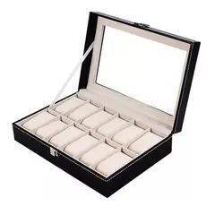 GENERICO - Caja Para Guardar Organizar Relojes De 12und