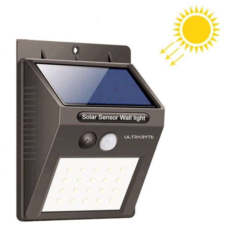 GENERICO - Foco Led Solar 30 Led Con Sensor Movimiento Exterior