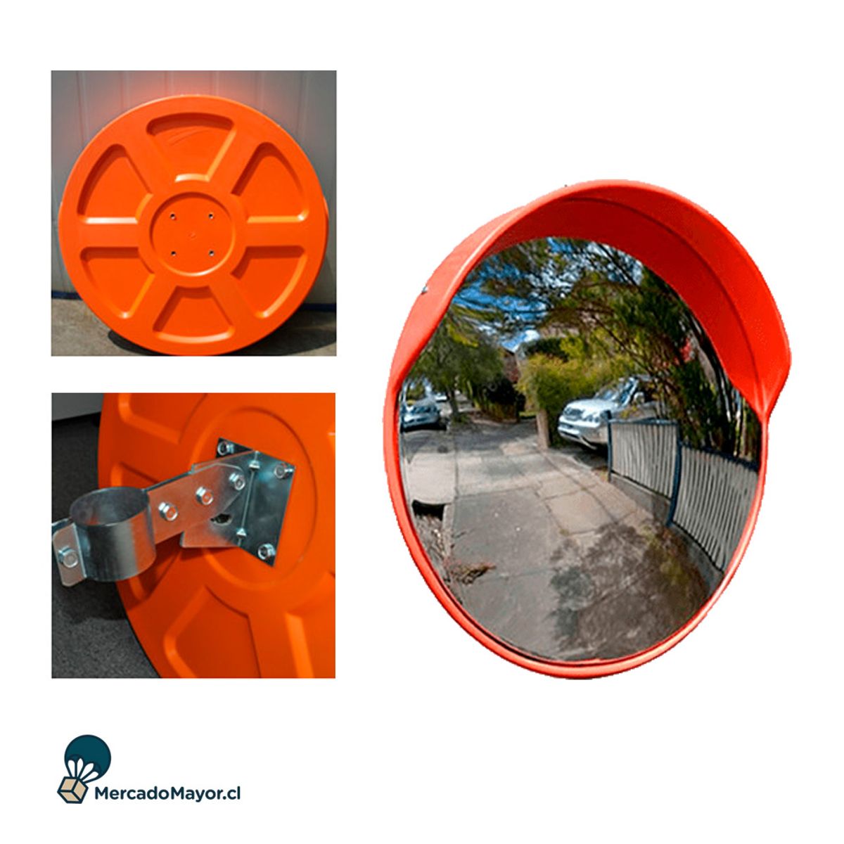 GENERICO - Espejo Panorámico Uso Exterior e Interior 100 cm