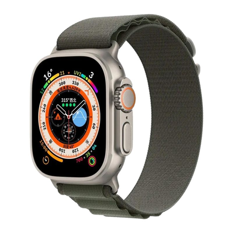FOXYSMART - Correa Alpine Loop para Apple Watch 38 a 41mm VERDE