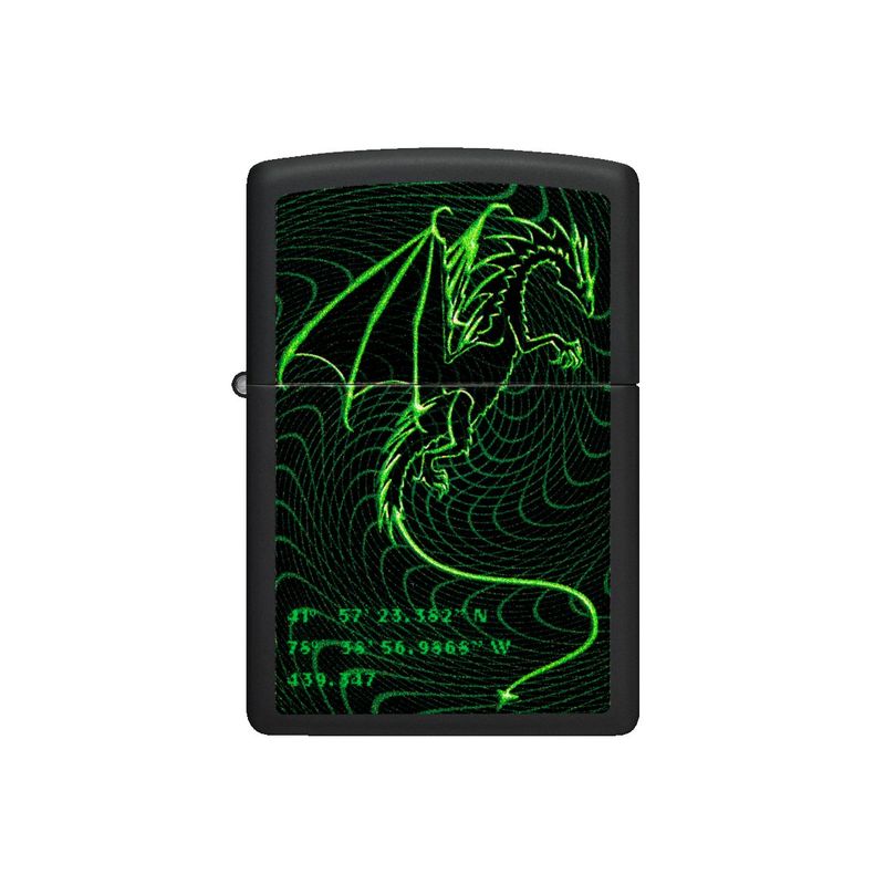 ZIPPO - Encendedor Zippo Cyberpunk Dragon Design Verde ZP48497