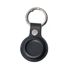 OEM - Funda Protectora De Cuero Para AirTags Leather Negro