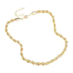 LUXURYJOYAS - Cadena Gruesa 5mm Tourbillon Bañado Oro 18k