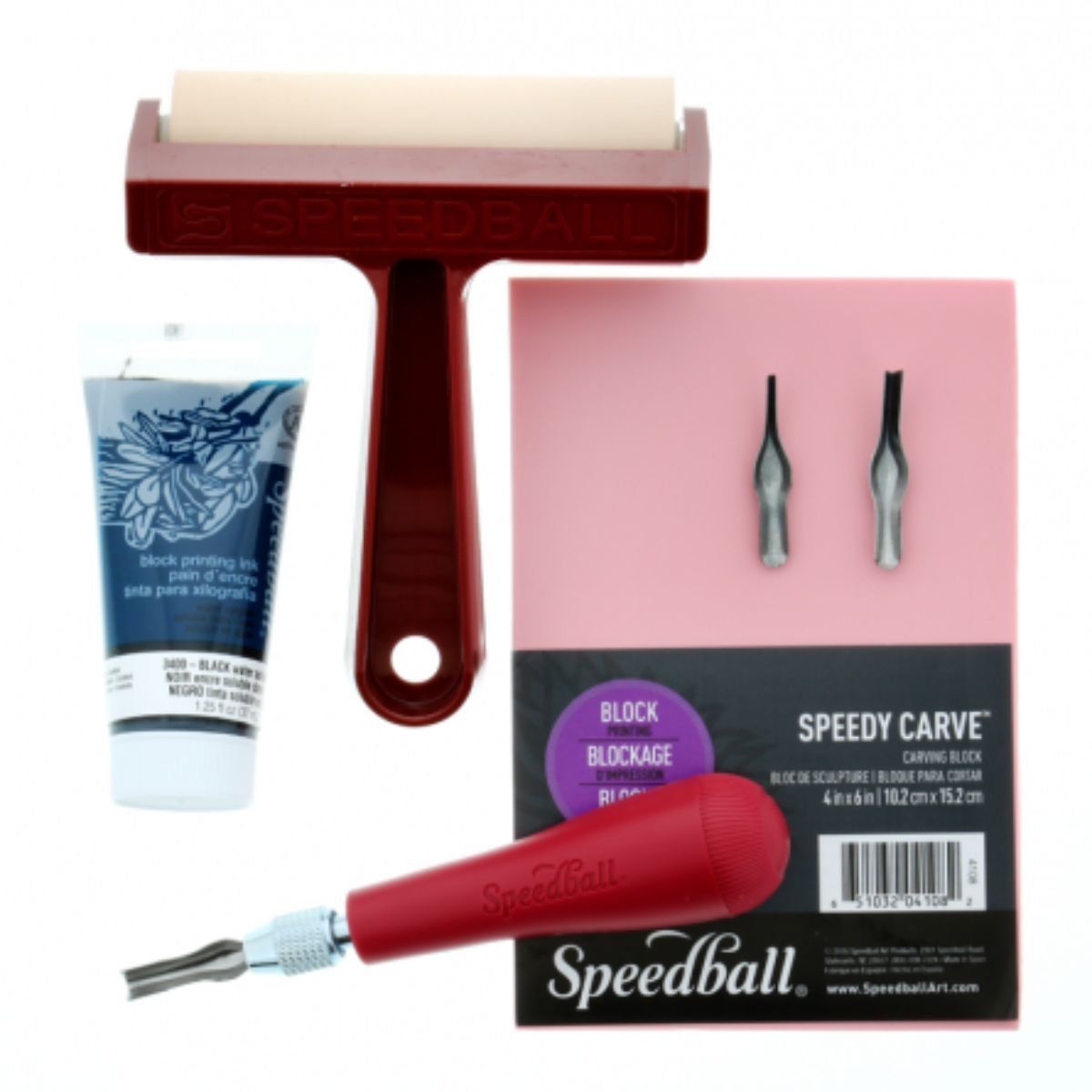 SPEEDBALL - Kit de Impresión Linóleo Speedball Para Crear Timbres