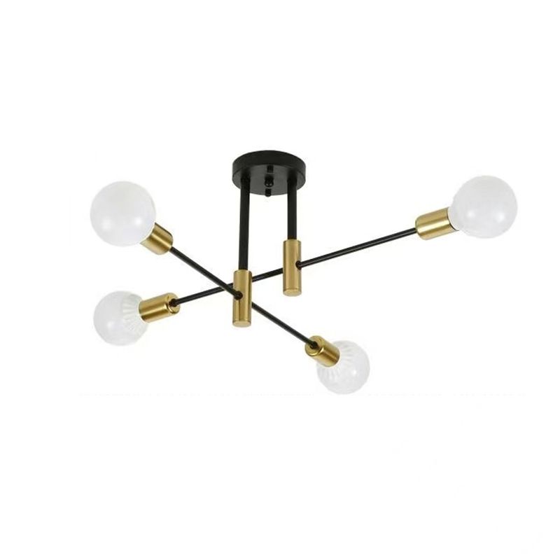 PUREPOWER - Lámpara de techo moderna de lujo para el hogar -Negro Y Dorado