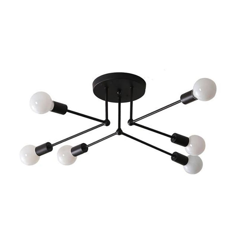 PUREPOWER - Iluminación Colgante Lámpara De Techo Moderna Con 6 Luces