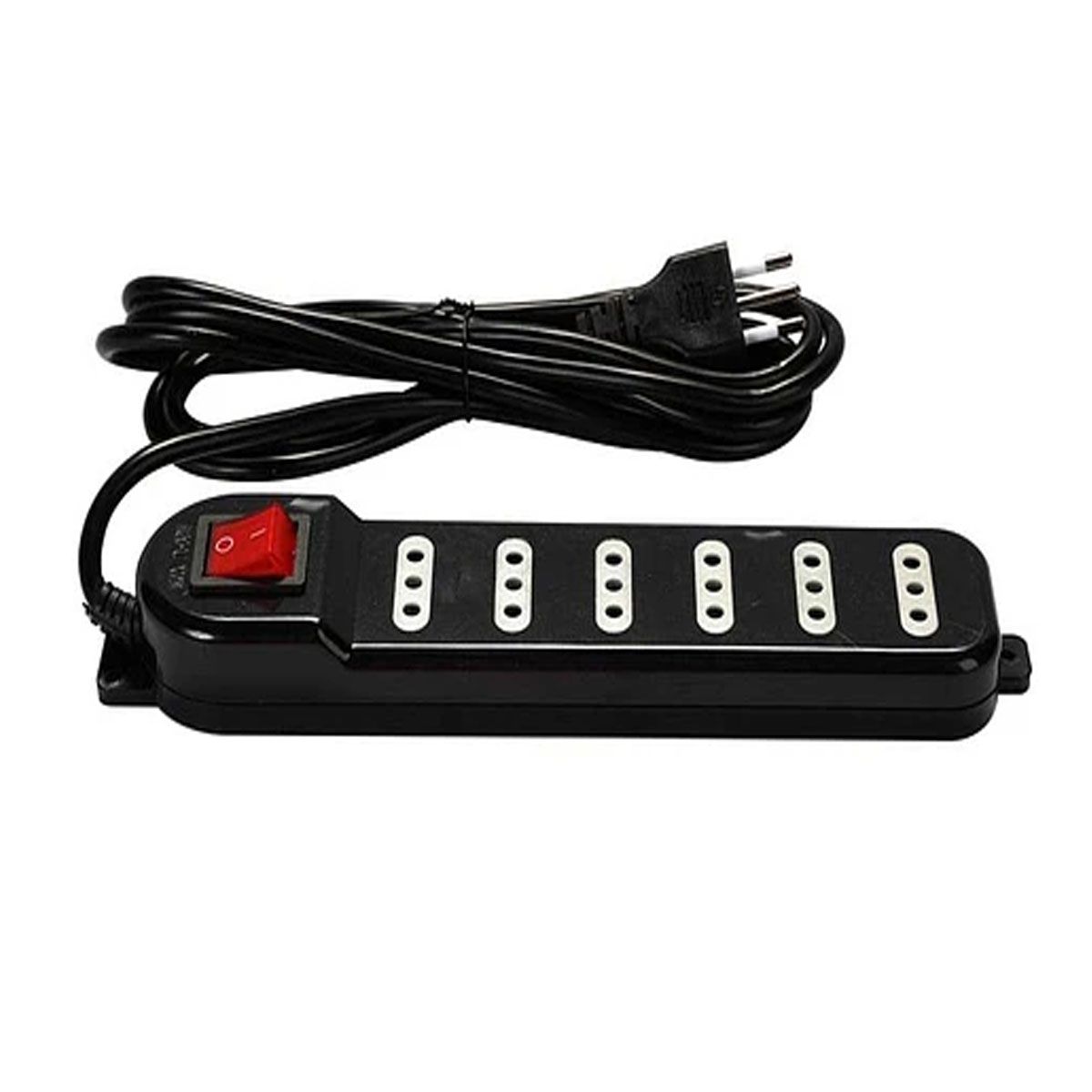 MACROTEL - ALARGADOR 6 TOMAS 3 METROS SWITCH ON/OF NEGRO