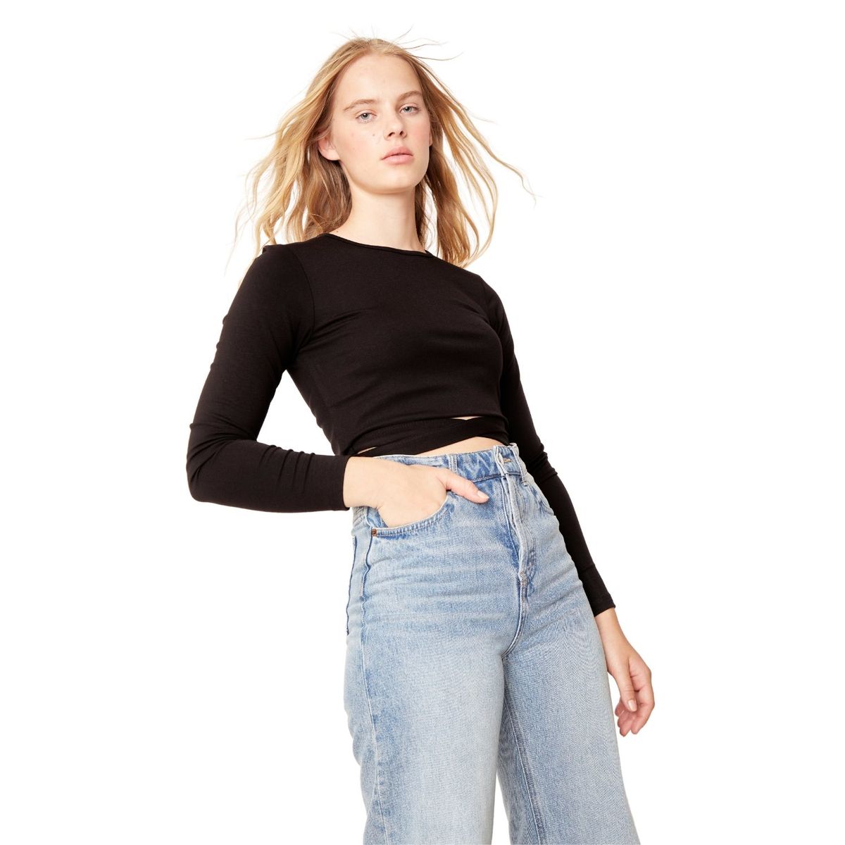 JACINTA TIENDA - Polera Lexi negra Jacinta Tienda