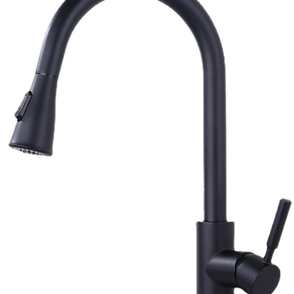 MODERN SPACE - Llave Monomando Para Lavaplatos Profesional Extraible negra