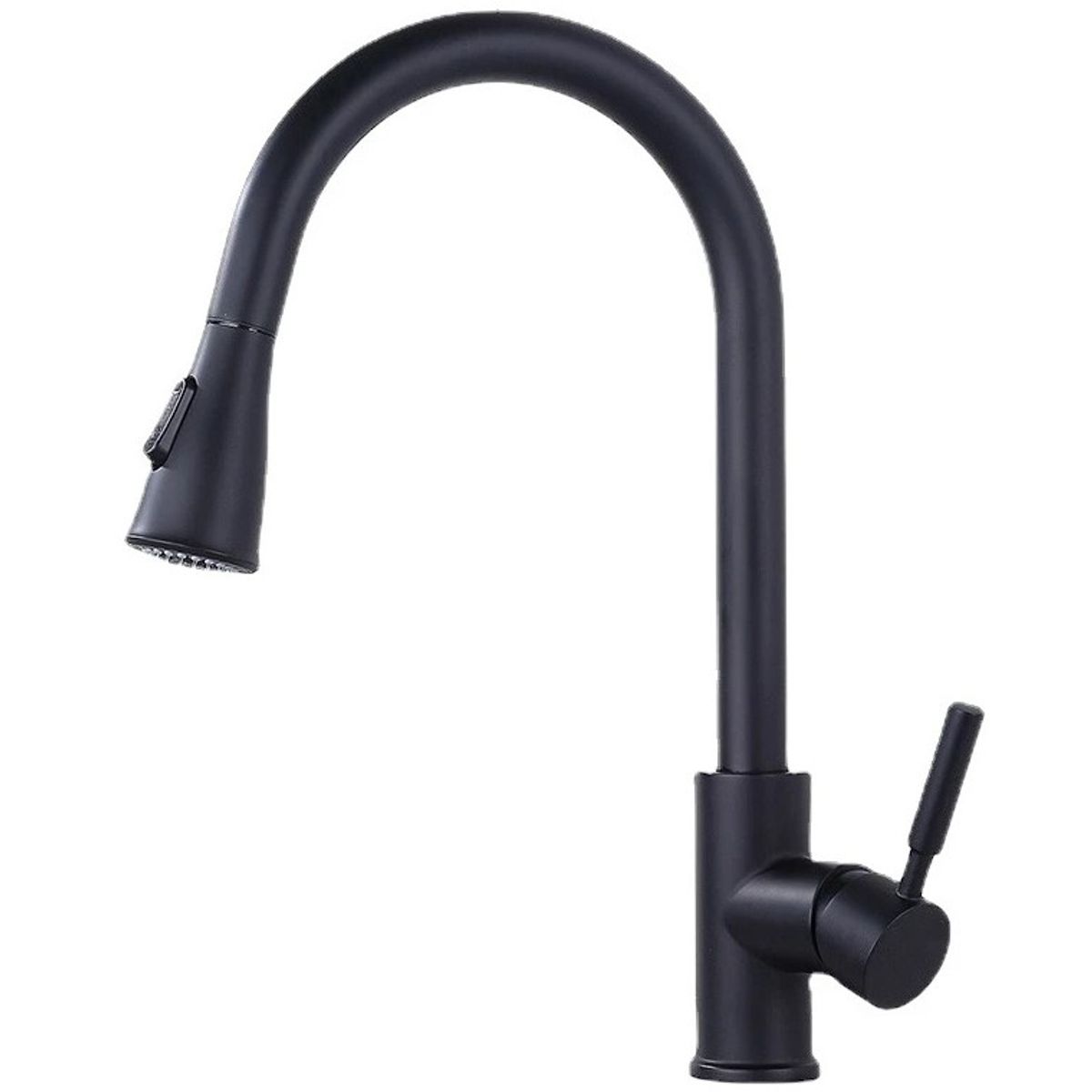 MODERN SPACE - Llave Monomando Para Lavaplatos Profesional Extraible negra