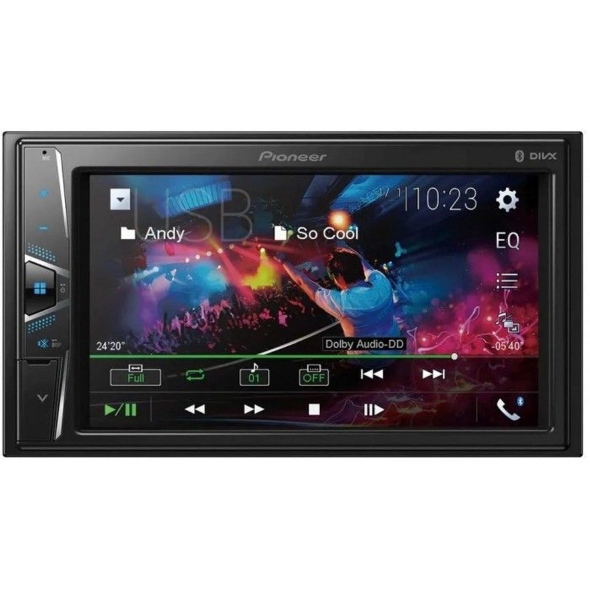 PIONEER - Radio Pioneer DMH-G225BT 2 Din 7 Bandas Eq Bluetooth Usb PIONEER