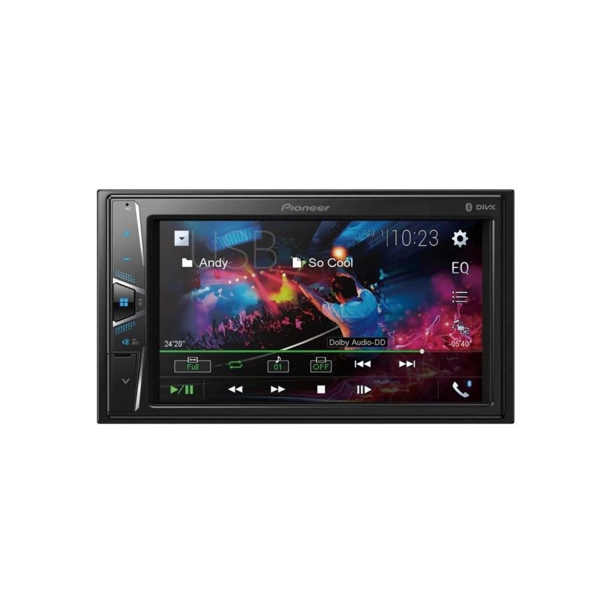 PIONEER - Radio Pioneer DMH-G225BT 2 Din 7 Bandas Eq Bluetooth Usb PIONEER