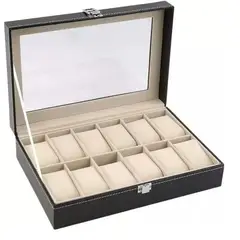 GENERICO - Caja Para Guardar Organizar Relojes De 12und