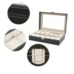 GENERICO - Caja Para Guardar Organizar Relojes De 12und