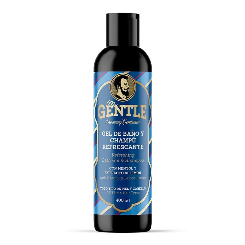 MR GENTLE - Gel de Baño y Champú Refrescante