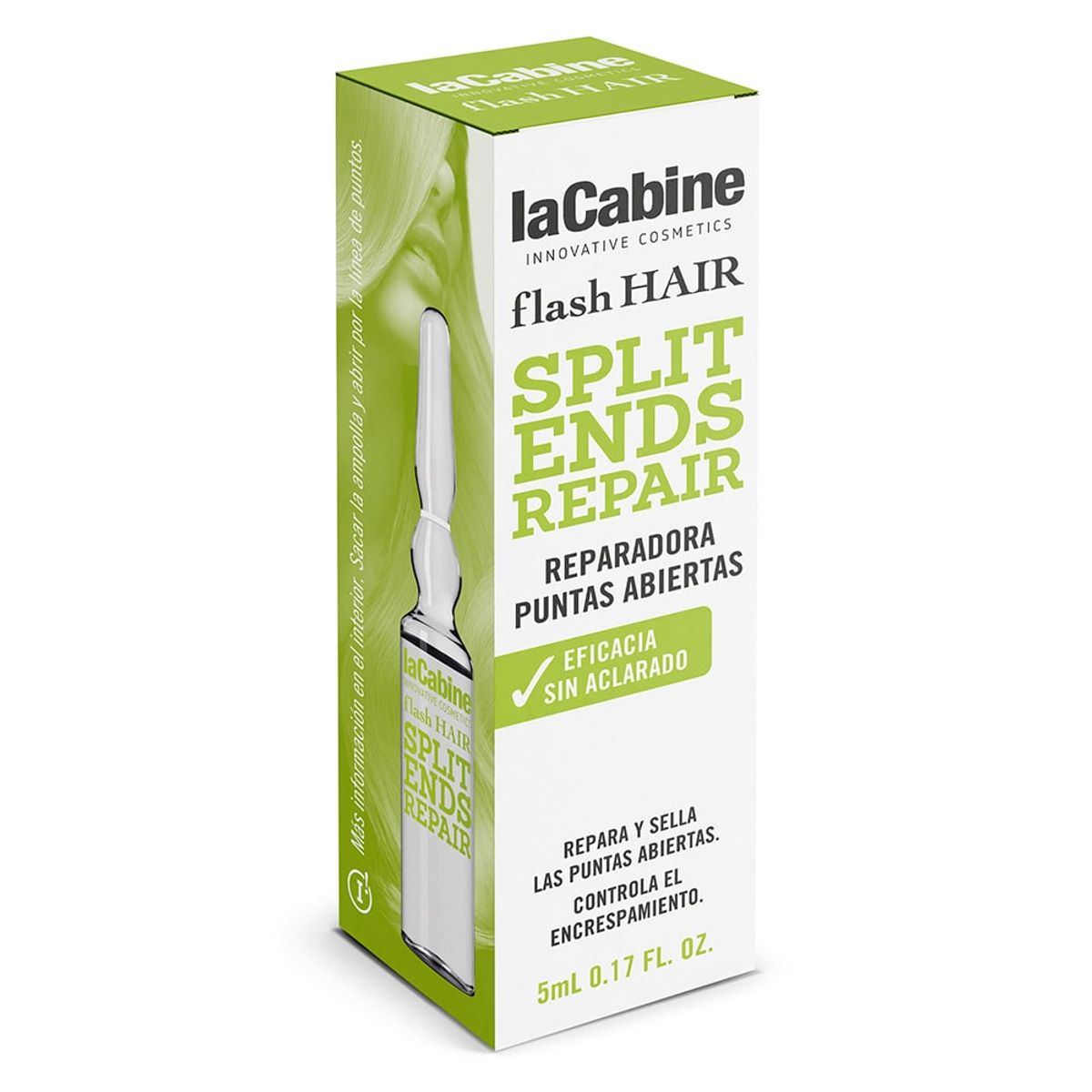 LA CABINE - Ampollas Flash Hair Reparadora Puntas Abiertas 1 x 5ml
