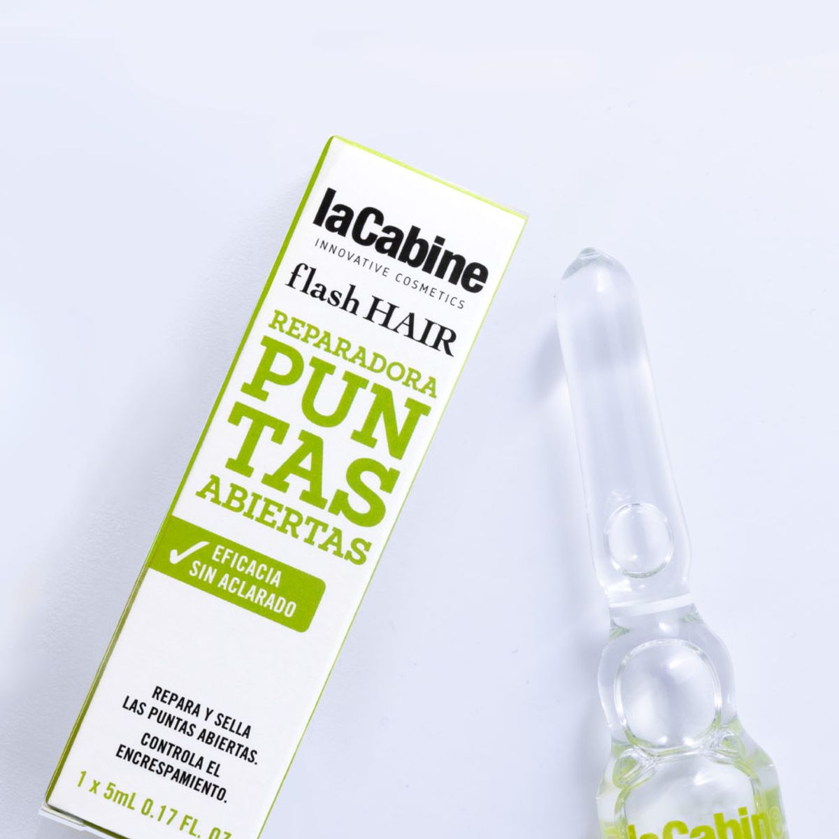 LA CABINE - Ampollas Flash Hair Reparadora Puntas Abiertas 1 x 5ml