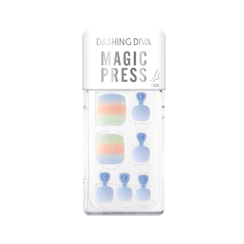 DASHING DIVA - Uñas press on Pedicura Dashing Diva MWK115P