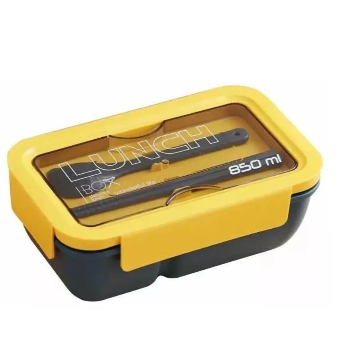 GENERICO - Taper Tupper Hermico Plastico Contenedor  Cubiertos 850ml